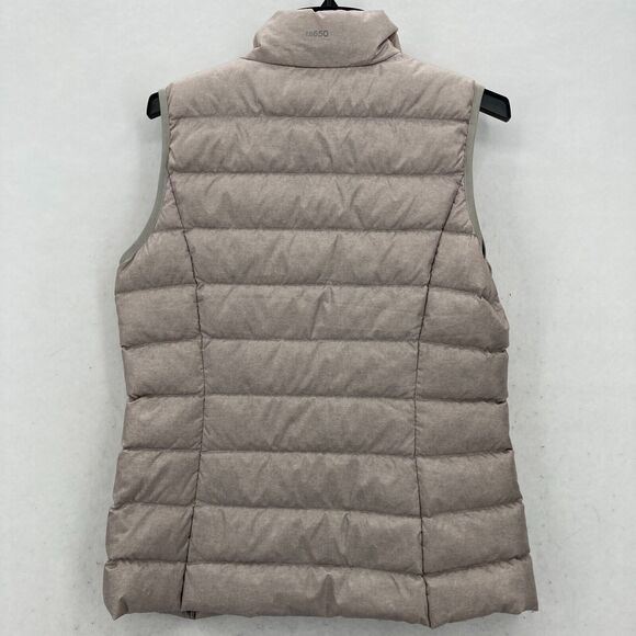 Eddie Bauer EB650 Goose Down Puffer Vest Women's Medium Beige Outdoor Travel - Picture 10 of 11